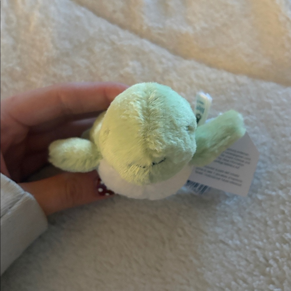 NWT Green Fluffy Turtle Jelly Cat - Picture 5 of 11